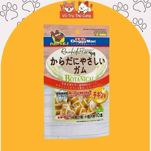 Snack cho Chó Dạng Xương Nơ Doggy Man Nhật Bản 10 cây
