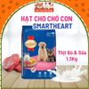 Thức ăn hạt SmartHeart Puppy dành cho Chó con vị Thịt bò và sữa 1.3kg