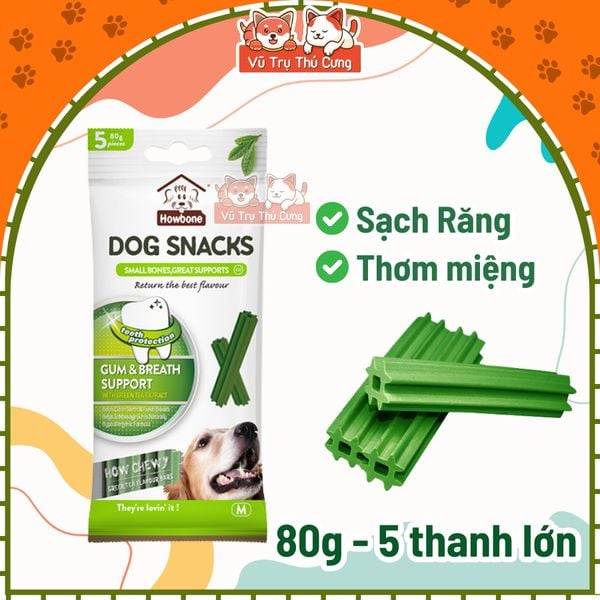 Snack Xương Gặm Sạch Răng Chó Chó Howbone Dai Dai