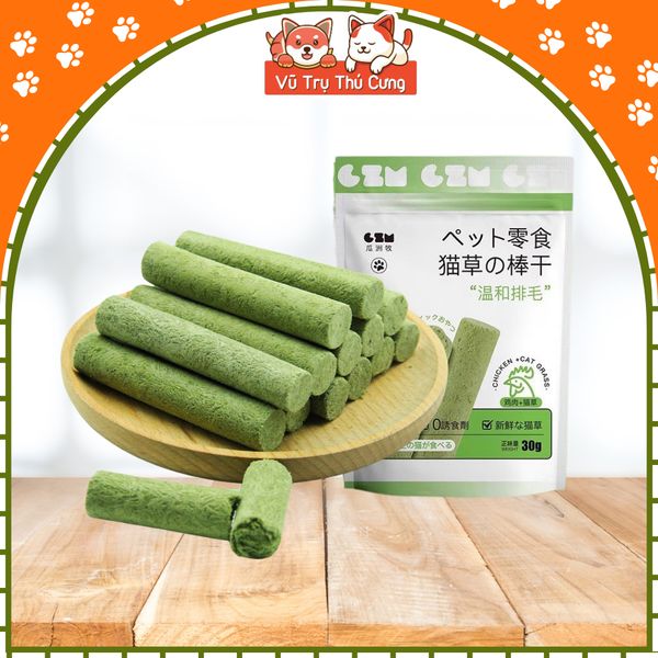 Thanh Cỏ Mèo Mix Thịt Gà Giúp Tiêu Búi Lông (6 thanh)