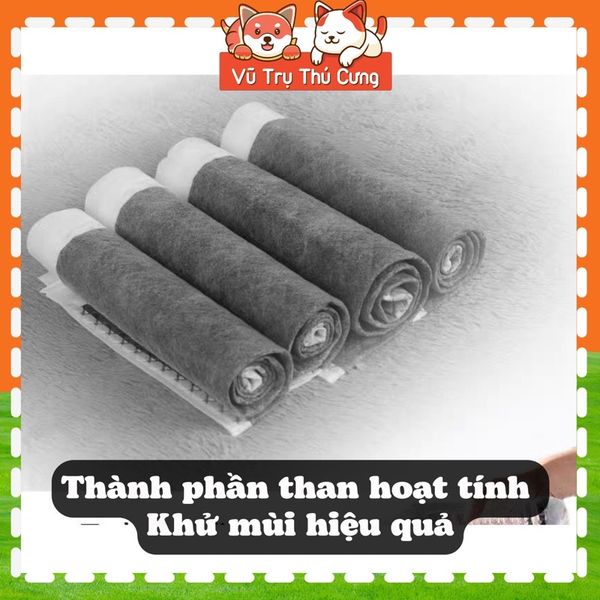 Tã lót chuồng than hoạt tính khử mùi cho thú cưng, thấm hút tốt