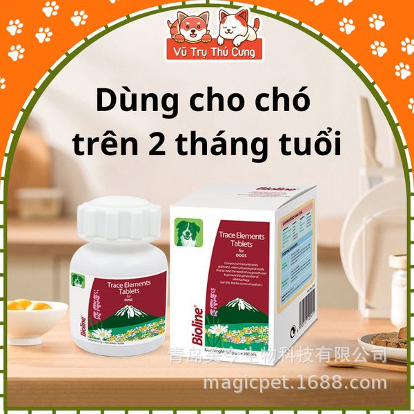 Viên Khoáng Chất Cho Chó Bioline 160 viên