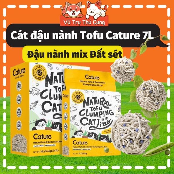 Cát đậu nành Cature Tofu Mix Bentonite 7L