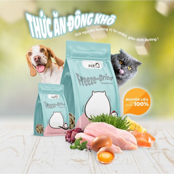 Ức Gà Viên Sấy Khô Cho Chó Mèo PetQ 80g