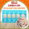 Combo 5 Gói Ức Gà Hấp Cho Chó Mèo Masti 40g