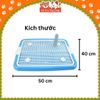 Khay vệ sinh cho Chó size 40x50cm, chất liệu nhựa siêu bền, nắp khóa chắc chắn