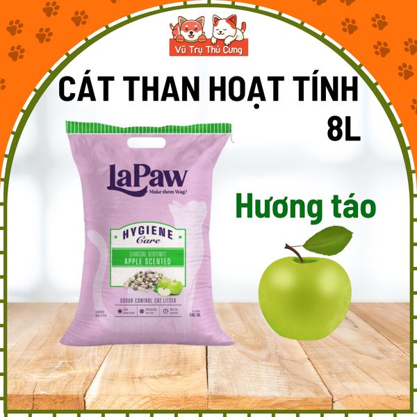 Cát vệ sinh cho mèo Lapaw Than hoạt tính 8L2