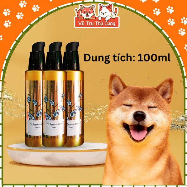 Tinh dầu dưỡng mượt lông, khử mùi hôi cho Chó mèo Show Queen 100ml