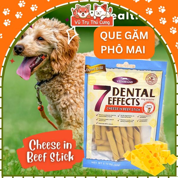 Xương gặm phô mai sạch răng thơm miệng cho chó 7 Dental Effects