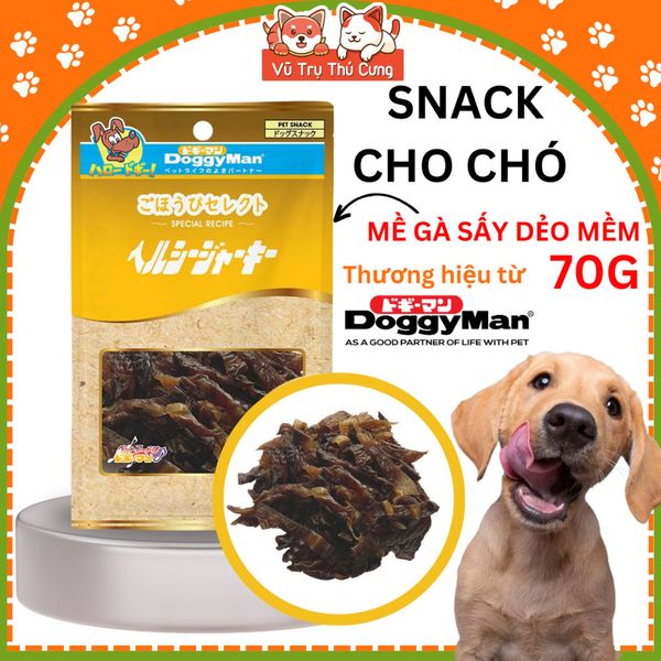 Snack Cho Chó Mề Gà Sấy Doggyman 70g