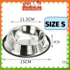 Bát ăn inox chống trượt cho Chó mèo Full size