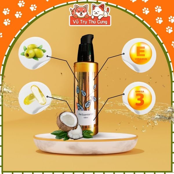 Tinh dầu dưỡng mượt lông, khử mùi hôi cho Chó mèo Show Queen 100ml