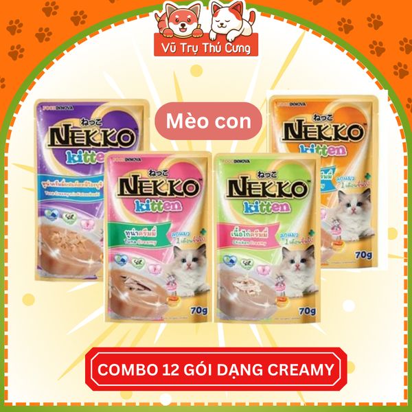 Combo 12 gói Pate Nekko cho Mèo 70g