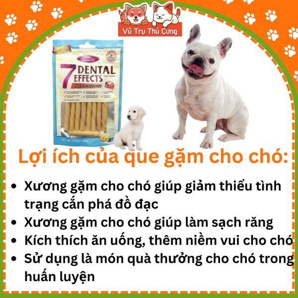 Xương gặm phô mai sạch răng thơm miệng cho chó 7 Dental Effects
