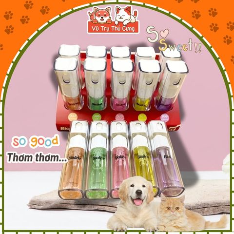 Nước hoa xịt khử mùi cho Chó mèo BIOLINE 9ml