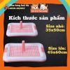 Khay vệ sinh cho chó dạng lưới, có cột, dễ vệ sinh
