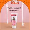 Kem đánh răng cho Mèo kèm bàn chải Bioline 50g, giúp làm sạch răng và giảm hôi miệng cho Mèo