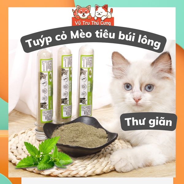 Tuýp Cỏ Mèo 10g, Đồ chơi giải toả căng thẳng cho mèo