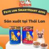 Pate Smartheart Cho Chó lon 400g nhiều dinh dưỡng, Thức ăn ướt cho chó vị Bò, Gà
