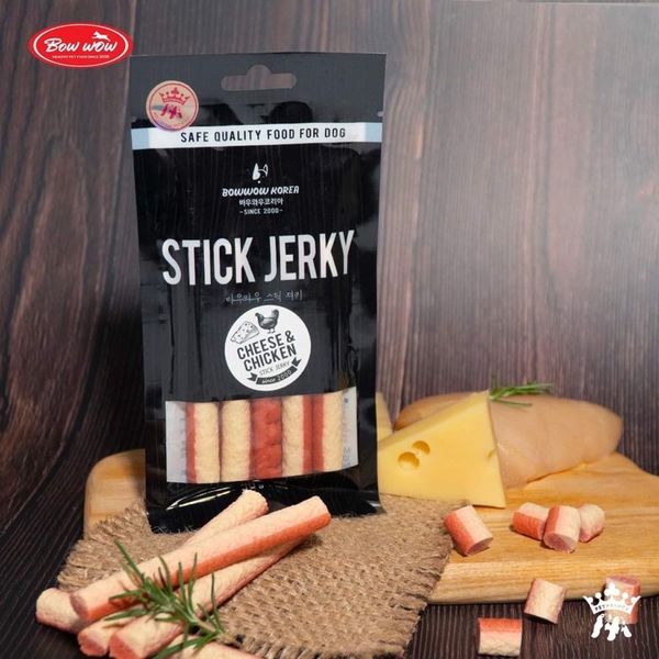 Que Thưởng Thịt Mềm Cho Chó Stick Jerky Bowwow 50g