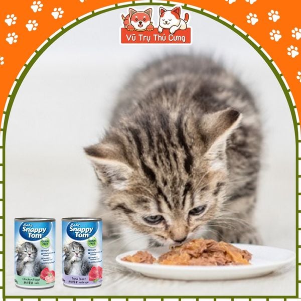 Pate Baby Snappy Tom cho Mèo Con lon 150g