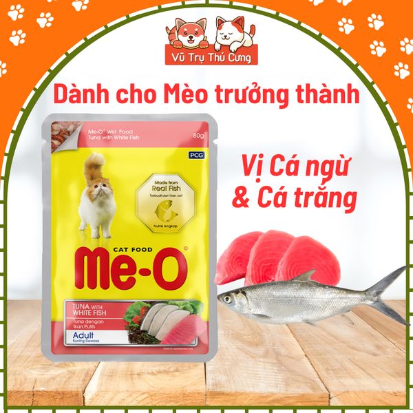 Pate Me-O Wet Cho Mèo Giàu Dinh Dưỡng Gói 80g