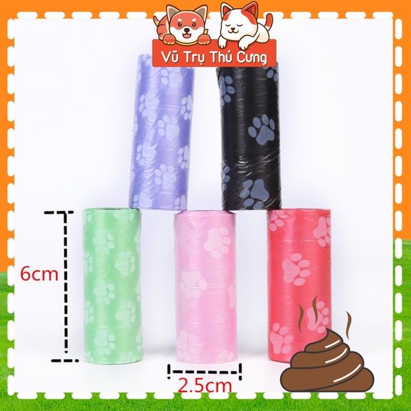 Cuộn túi nilong đựng phân Chó mèo size nhỏ