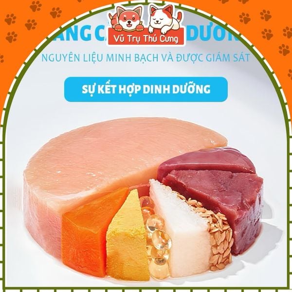 Hạt Mr.Vet Cho Mèo Giàu Đạm, Topping Thịt Sấy Không Độn Ngũ Cốc 1Kg