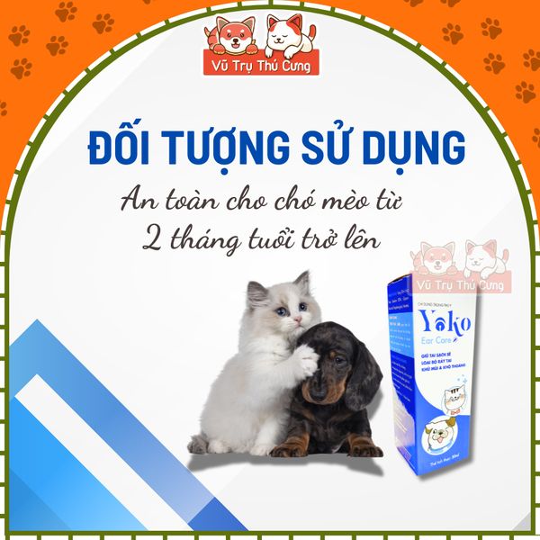 Dung Dịch Vệ Sinh Tai Cho Chó Mèo Yoko 50ml