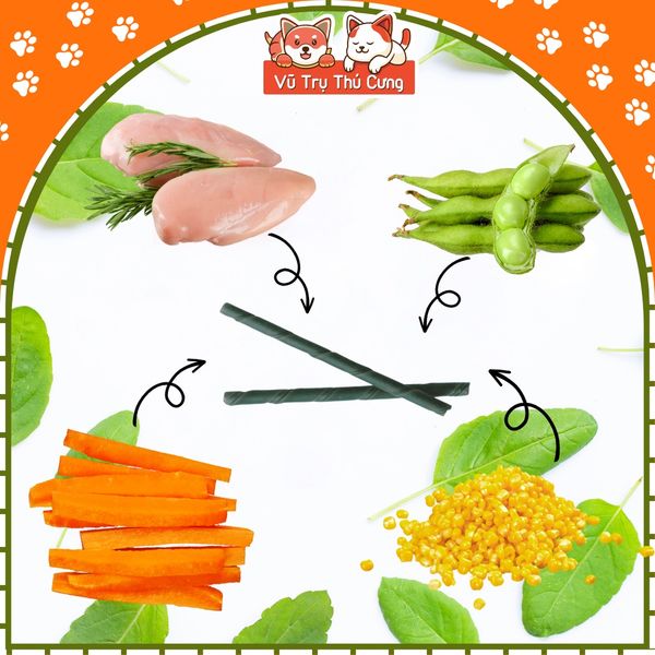 Que gặm thơm miệng cho chó DoggyMan, bổ sung vitamin, làm sạch răng 120g