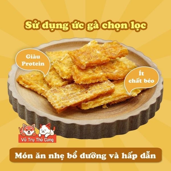 Snack Miếng gà sấy Doggy Man Nhật Bản cho Chó 90g