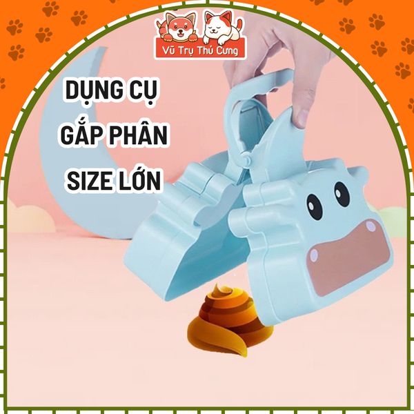 Dụng Cụ Ghắp Phân Chó Size Lớn Tặng Kèm Túi Nilong