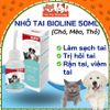 Nước nhỏ tai, vệ sinh tai cho Chó mèo, Bioline 50ml