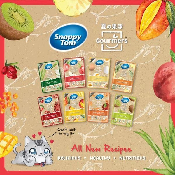 Pate Snappy Tom Trái Cây Cho Mèo 70g