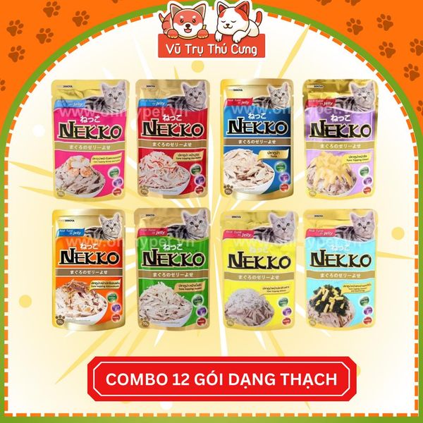 Combo 12 gói Pate Nekko cho Mèo 70g