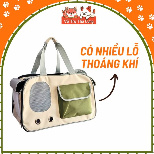 Túi Vận Chuyển Thú Cưng Size 45x28x28cm Gấp Gọn Tiện Lợi