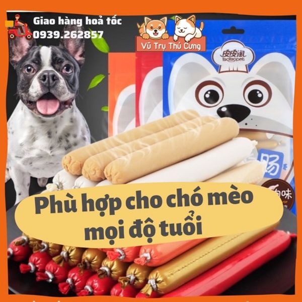 (Bịch 30 cây) Xúc xích cao cấp cho Chó Mèo Taotaopet