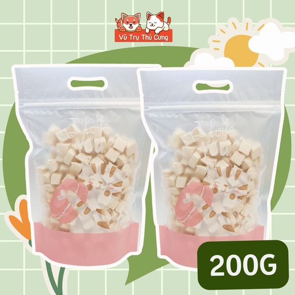Ức Gà Viên Sấy Khô Cho Chó mèo 100g