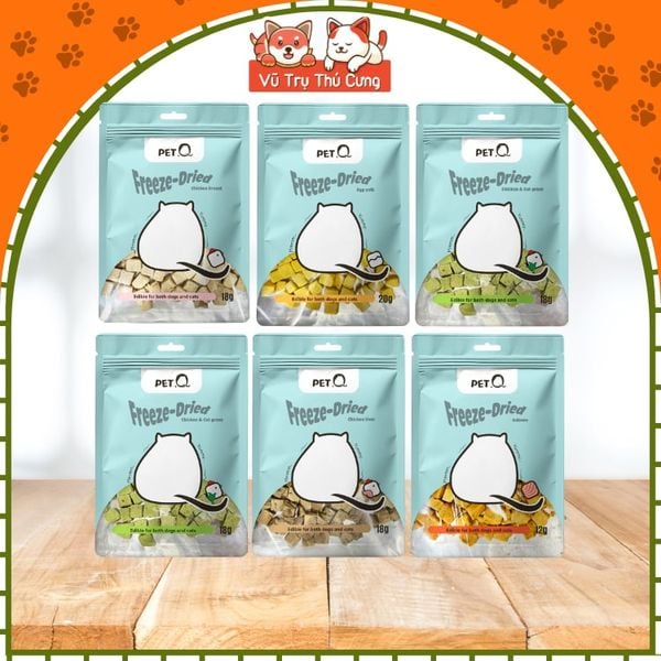 Đồ Sấy Cho Chó Mèo 5 Vị Thơm Ngon PetQ