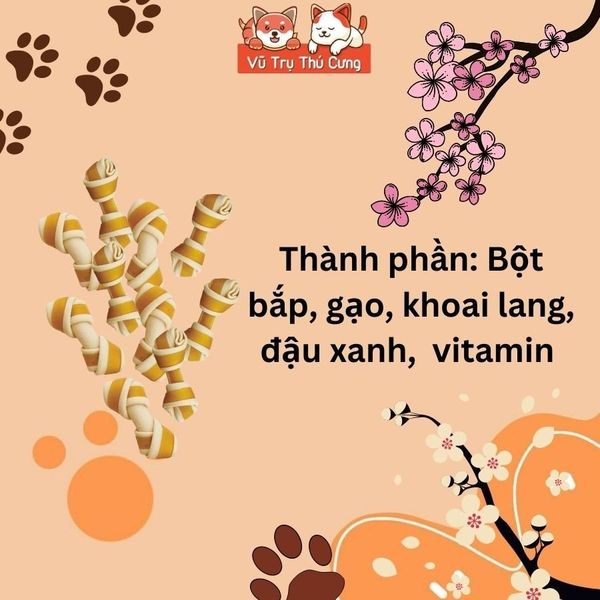 Snack cho Chó Dạng Xương Nơ Doggy Man Nhật Bản 10 cây