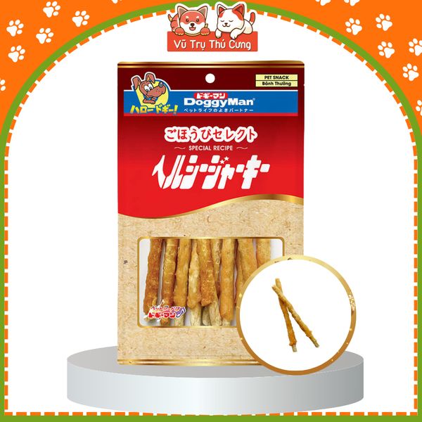 Snack Cho Chó Que Da Bò Nhúng Thịt Gà DoggyMan (10 Que)