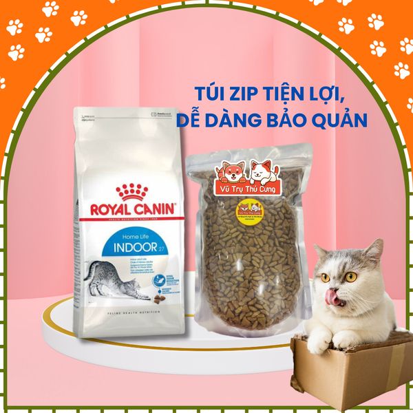 Hạt cho Mèo trưởng thành Royal Canin Indoor 500g/1kg2