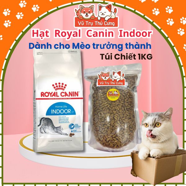 Hạt cho Mèo trưởng thành Royal Canin Indoor 500g/1kg2