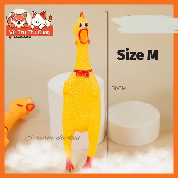 Đồ chơi cho Chó, con gà kêu chút chít ngộ nghĩnh