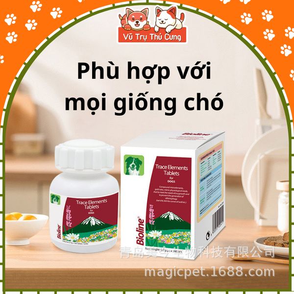 Viên Khoáng Chất Cho Chó Bioline 160 viên