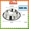 Bát ăn inox chống trượt cho Chó mèo Full size