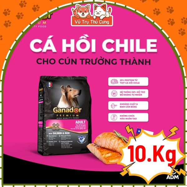 Thức Ăn Hạt Cho Chó Ganador Cung Cấp Nhiều Dinh Dưỡng 10kg