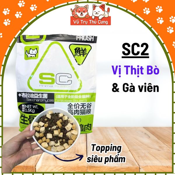 Hạt Cho Mèo SC Đạm Cao, Không Độn Ngũ Cốc2
