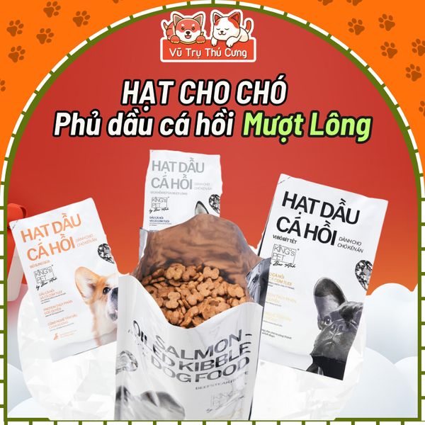 Hạt Cho Chó Bổ Sung Dầu Cá Hồi King's Pet2