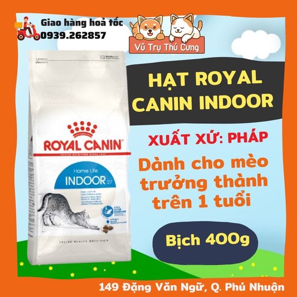 Thức Ăn Hạt Royal Canin Indoor Dành Cho Mèo Trưởng Thành